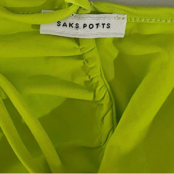 Saks Potts Green Philippe Minidress Size Medium - Picture 9 of 11